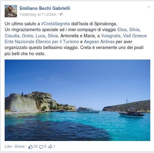 Απόβαση Ιταλών bloggers στην Κρήτη: Κατέκλυσαν τα social media με το hashtag #CretaSegreta [εικόνες] | iefimerida.gr 13