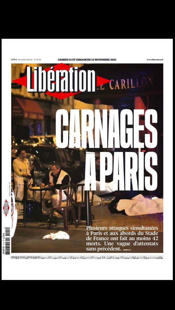 Liberation: Μακελειό στο Παρίσι [εικόνα] | iefimerida.gr 0