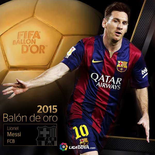 Ο Λιονέλ Μέσι κατέκτησε την «Χρυσή Μπάλα» για το 2015 [εικόνες] | iefimerida.gr 1