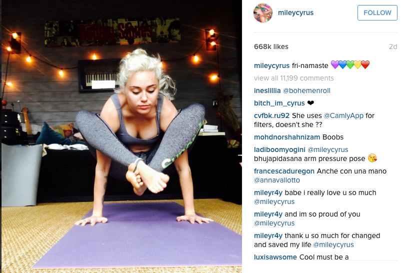 Οι απίστευτες στάσεις γιόγκα της Miley Cyrus που ζηλεύουμε [εικόνες] | iefimerida.gr 1