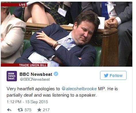 Γκάφα από το BBC: Τρόλαρε κωφό βουλευτή [εικόνες] | iefimerida.gr 1