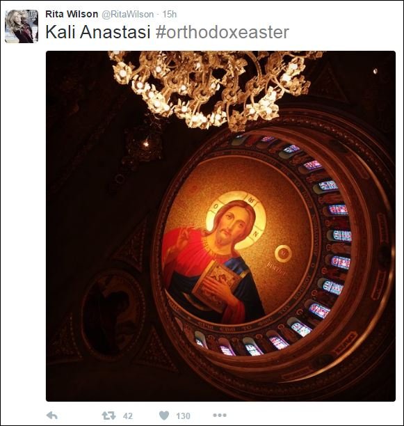 Τομ Χανκς-Νία Βαρντάλος: Ευχήθηκαν «Χριστός Ανέστη» στα ελληνικά [εικόνες] | iefimerida.gr 1