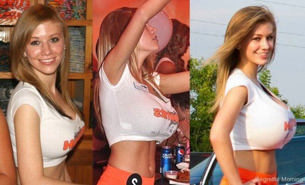 Εγινε σερβιτόρα χάρη στο στήθος της [εικόνες] | iefimerida.gr 4