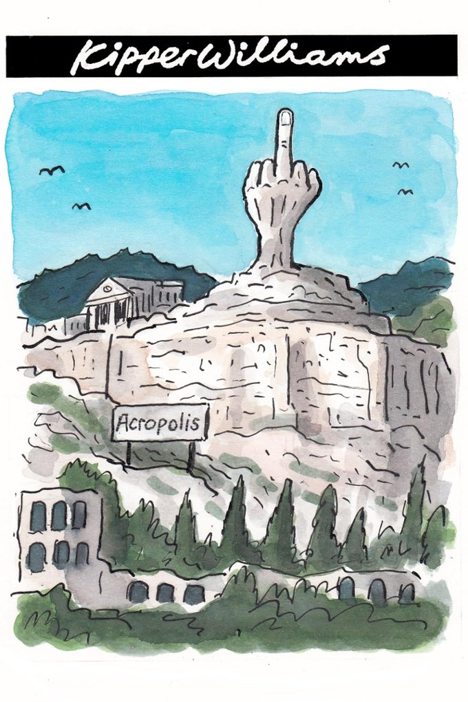 Ο σκιτσογράφος του Guardian για το «δάχτυλο» του Βαρουφάκη στους Γερμανούς [σκίτσο] | iefimerida.gr 0