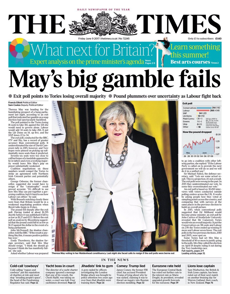 «Το στοίχημα της Μέι τής γύρισε μπούμερανγκ»: Οι πρώτες αντιδράσεις των βρετανικών εφημερίδων [εικόνες]  | iefimerida.gr 4