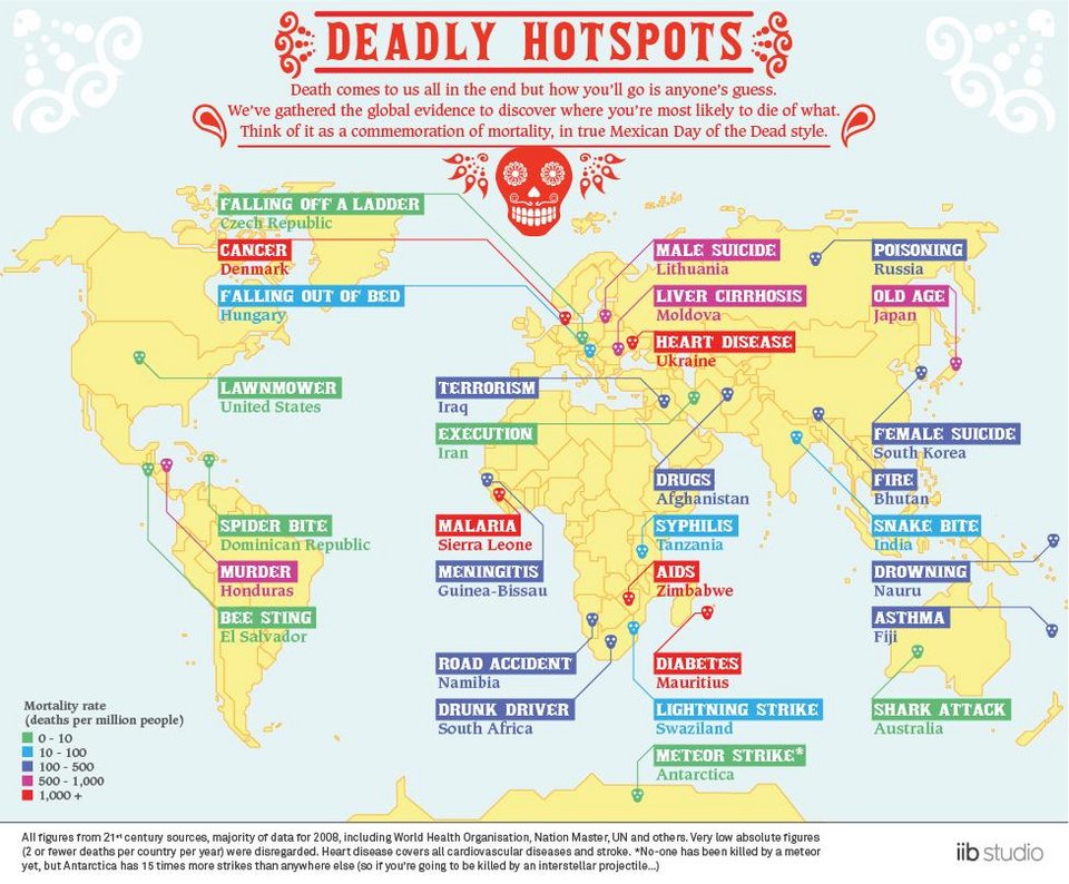 Από τι κινδυνεύουμε να πεθάνουμε και πού συγκεντρωμένα σε ένα χάρτη [εικόνα] | iefimerida.gr 0