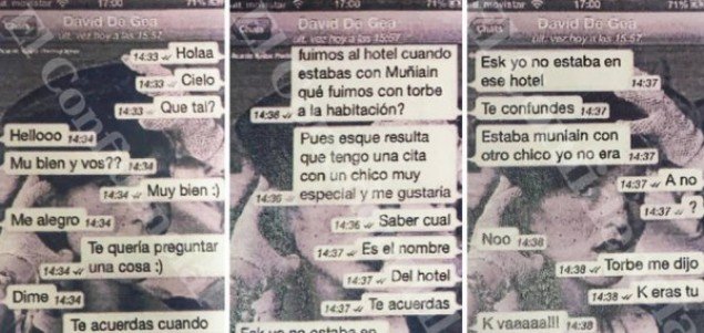 Ο Ντε Χέα οργάνωνε όργιο με πόρνη και 4 συμπαίκτες – Τα «καυτά» μηνύματα [εικόνες] | iefimerida.gr 0