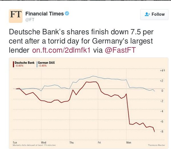Συναγερμός στην ΕΕ για την κατάρρευση της Deutsche Bank - «Βουτιά» -7,5% | iefimerida.gr 0