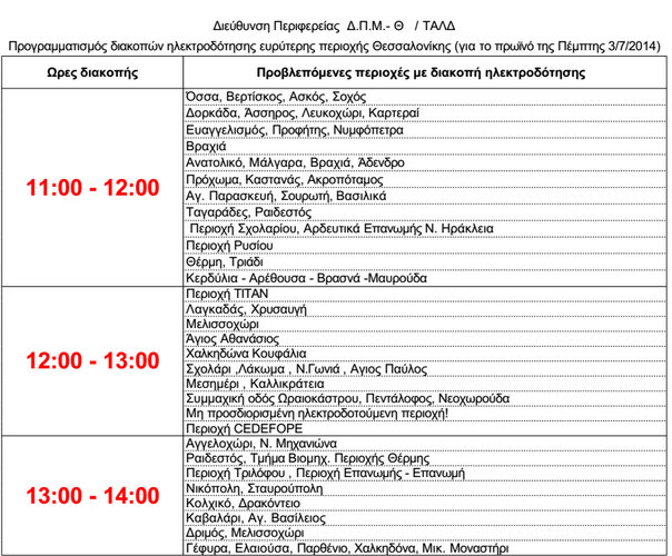 Πού και πότε θα γίνουν διακοπές ρεύματος σε Αθήνα και επαρχία [λίστα] | iefimerida.gr 1
