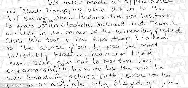Το 24σέλιδο ημερολόγιο της «ανήλικης σκλάβας του σεξ» του πρίγκιπα Άντριου -Περιγράφει τις ερωτικές συνευρέσεις τους [εικόνες] | iefimerida.gr 1