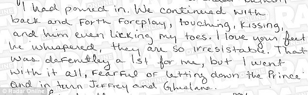 Το 24σέλιδο ημερολόγιο της «ανήλικης σκλάβας του σεξ» του πρίγκιπα Άντριου -Περιγράφει τις ερωτικές συνευρέσεις τους [εικόνες] | iefimerida.gr 4