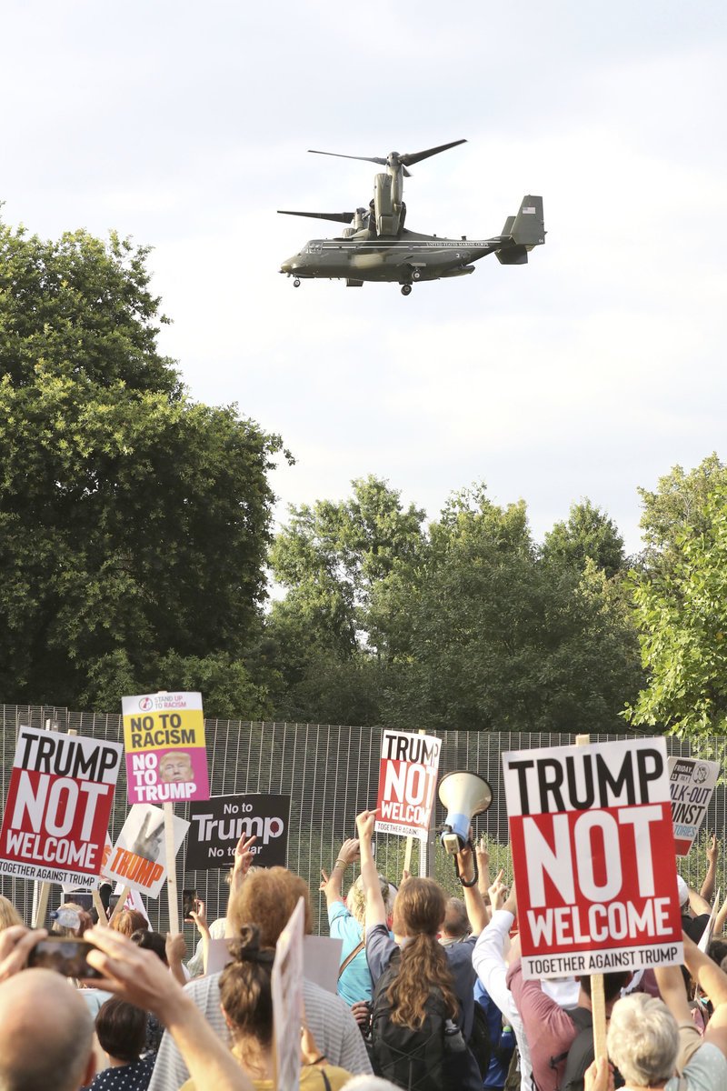 Διαδηλώσεις κατά του Τραμπ στο Λονδίνο/ Φωτογραφία AP images