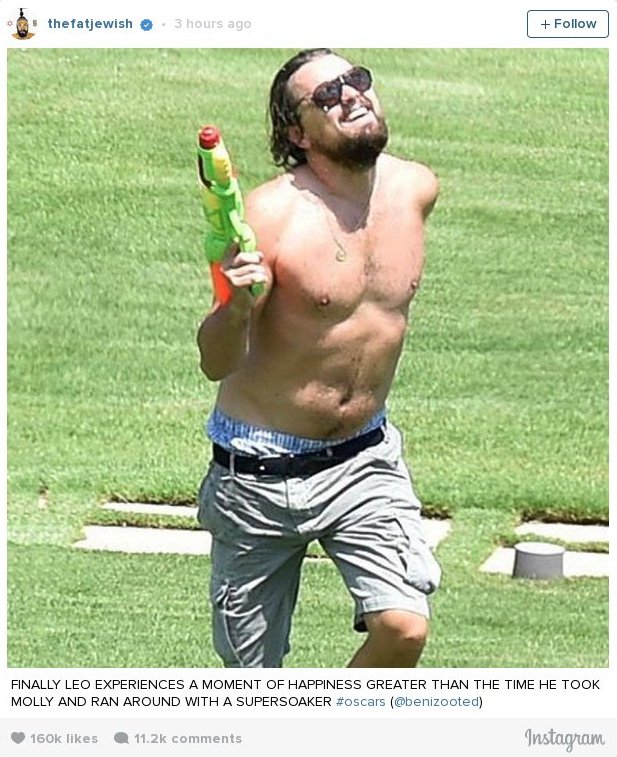 Οσκαρ 2016: Εσπασε το Ιντερνετ με τη νίκη του Ντι Κάπριο -Το πήρε με την 6η [εικόνες & gif] | iefimerida.gr 1