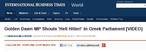 Διεθνής εξεφτελισμός για το «Χάιλ Χίτλερ» στη Βουλή - Το γύρο του κόσμου κάνει η είδηση [εικόνες] | iefimerida.gr 2