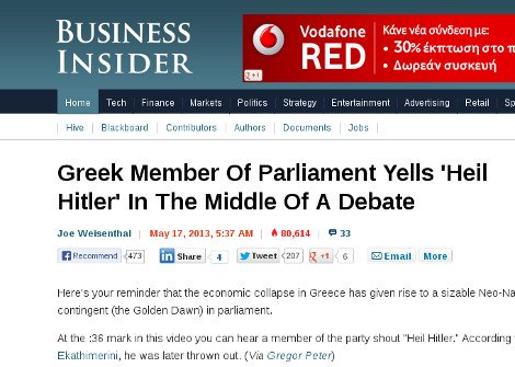 Διεθνής εξεφτελισμός για το «Χάιλ Χίτλερ» στη Βουλή - Το γύρο του κόσμου κάνει η είδηση [εικόνες] | iefimerida.gr 4