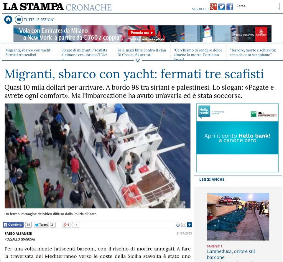 Μετανάστες... πρώτης θέσης: Πλήρωσαν 8.500 δολάρια και ταξίδεψαν στην Ιταλία με γιοτ [εικόνες & βίντεο] | iefimerida.gr 2