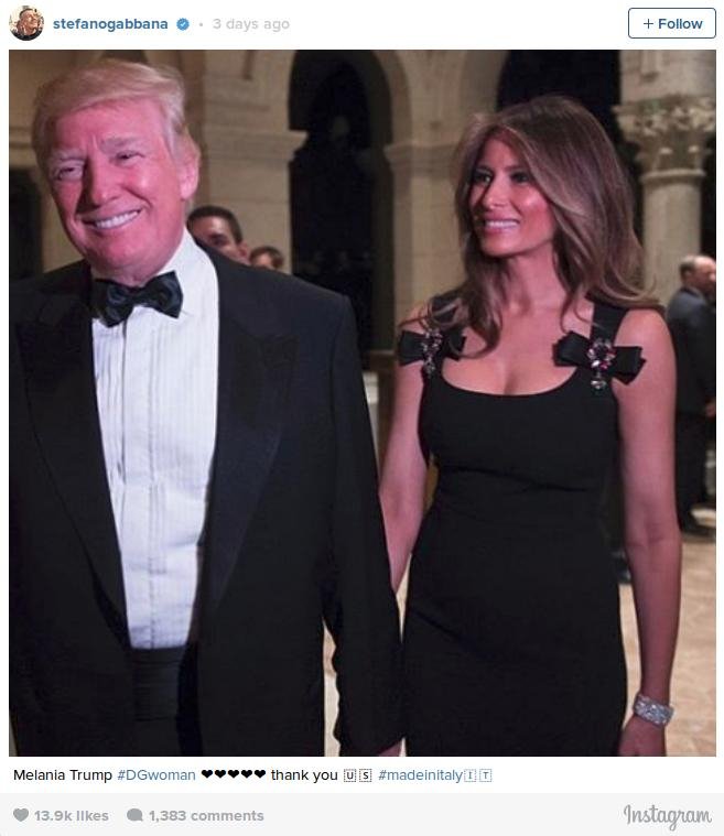 «Εκραξαν» άγρια τους Dolce&Gabbana επειδή έντυσαν την Μελάνια Τραμπ [εικόνα] | iefimerida.gr 0