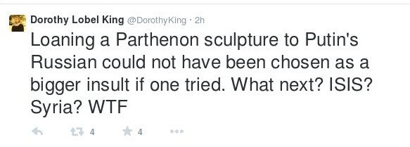 Εξαλλη η Ντόροθι Κινγκ με τους Βρετανούς για τα Γλυπτά του Παρθενώνα: Τα δίνουν στον Πούτιν και όχι στην Ελλάδα; [εικόνες] | iefimerida.gr 5
