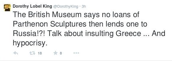 Εξαλλη η Ντόροθι Κινγκ με τους Βρετανούς για τα Γλυπτά του Παρθενώνα: Τα δίνουν στον Πούτιν και όχι στην Ελλάδα; [εικόνες] | iefimerida.gr 2