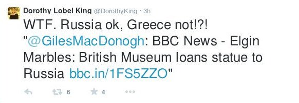 Εξαλλη η Ντόροθι Κινγκ με τους Βρετανούς για τα Γλυπτά του Παρθενώνα: Τα δίνουν στον Πούτιν και όχι στην Ελλάδα; [εικόνες] | iefimerida.gr 1