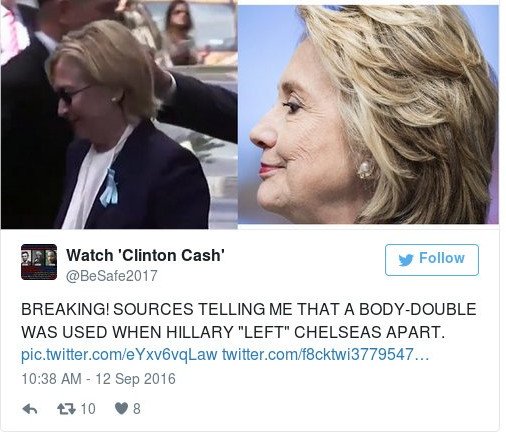 Αρχισαν οι θεωρίες συνωμοσίας -Η Χίλαρι δεν είναι καλά, χρησιμοποιεί σωσία [εικόνες] | iefimerida.gr 7