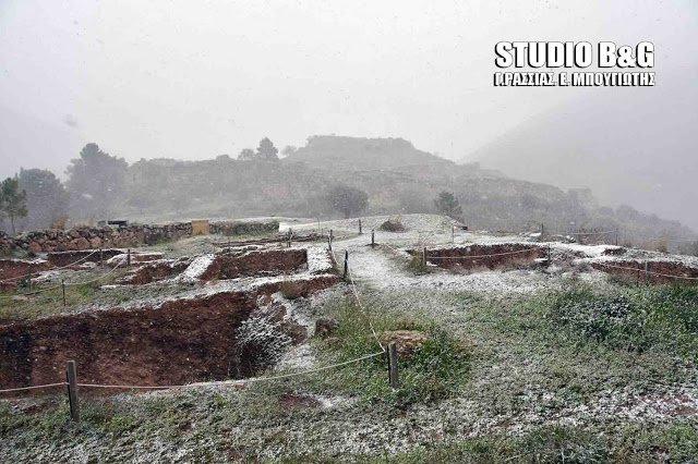 Σπάνιο θέαμα: Ο αρχαιολογικός χώρος των μυθικών Μυκηνών καλυμμένος από χιόνι! [εικόνες & βίντεο] | iefimerida.gr 5