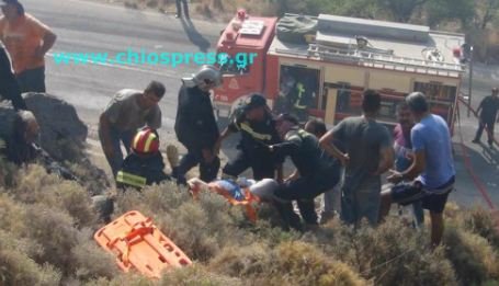 Τραγωδία στη Χίο – ΚΤΕΛ έπεσε σε χαράδρα - Τρεις νεκροί [βίντεο & εικόνες] | iefimerida.gr 0