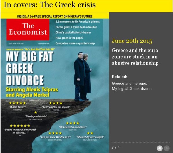 Economist: Η Ελλάδα είναι η τραγική μας σταρ -7 εξώφυλλα μέσα σε 5 χρόνια [εικόνες] | iefimerida.gr 7