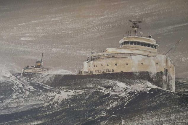 Ο θρύλος του SS Edmund Fitzgerald σε πίνακα