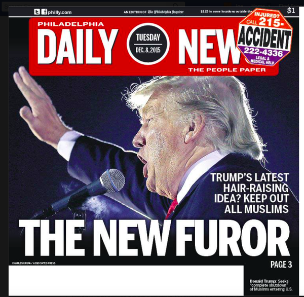 «Ο νέος Φύρερ»: Σάλος στις ΗΠΑ από την πρόταση Τραμπ για απαγόρευση εισόδου σε όλους τους μουσουλμάνους [εικόνες] | iefimerida.gr 0