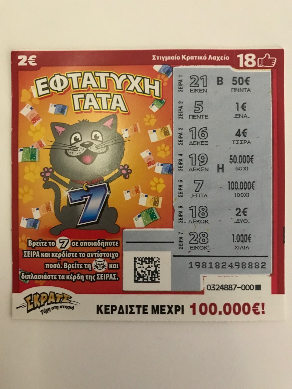 Το τυχερό «7» χάρισε 100.000 ευρώ σε έναν παίκτη του ΣΚΡΑΤΣ από την Αττική | iefimerida.gr 0