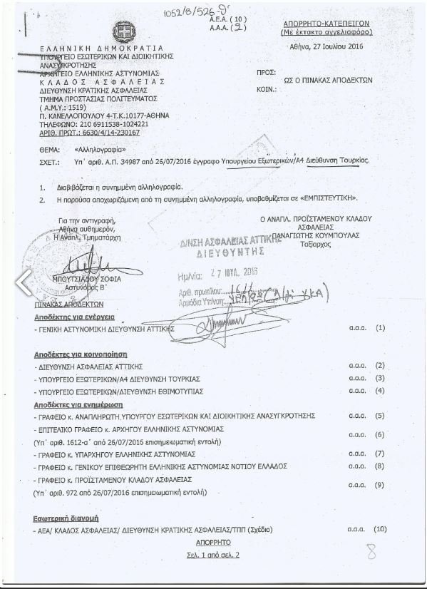 O Ρουβίκωνας «δημοσίευσε» και νέο απόρρητο έγγραφο για το επεισόδιο στην τουρκική πρεσβεία [εικόνες] | iefimerida.gr 0