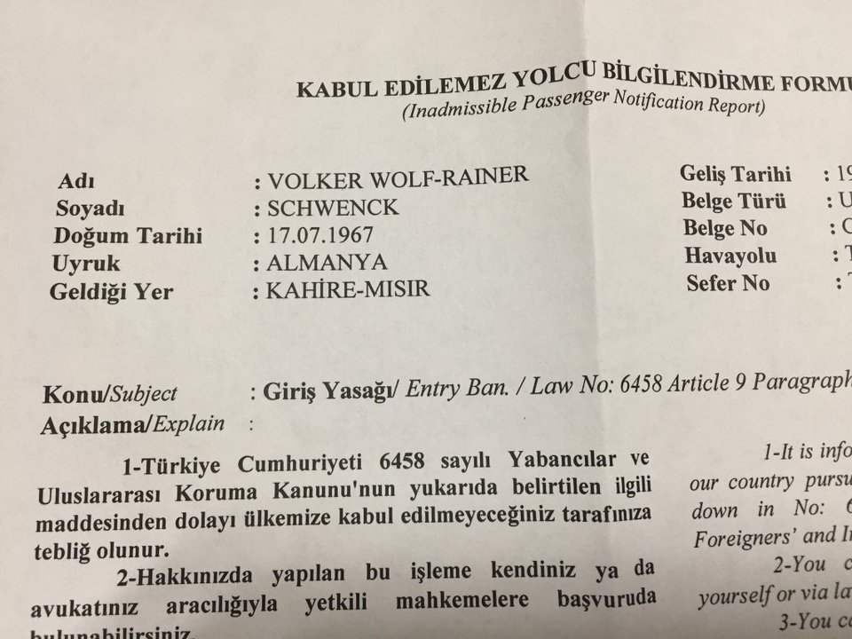 Η Τουρκία απαγόρευσε σε Γερμανό δημοσιογράφο την είσοδο στη χώρα [εικόνα] | iefimerida.gr 0