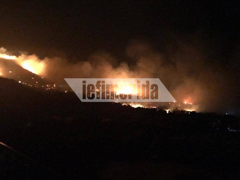 Μεγάλη φωτιά στην Κεφαλονιά: Καλύτερη η εικόνα, έσωσαν τα σπίτια οι πυροσβέστες | iefimerida.gr 1