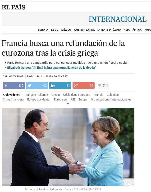 El Pais: Η Γαλλία ετοιμάζει 8 προτάσεις για την Ευρωζώνη με αφορμή την Ελλάδα | iefimerida.gr 0