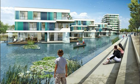 Πλωτή «πράσινη» πόλη κατασκευάζεται στον ποταμό Ελμπε του Αμβούργου [εικόνες] | iefimerida.gr 0