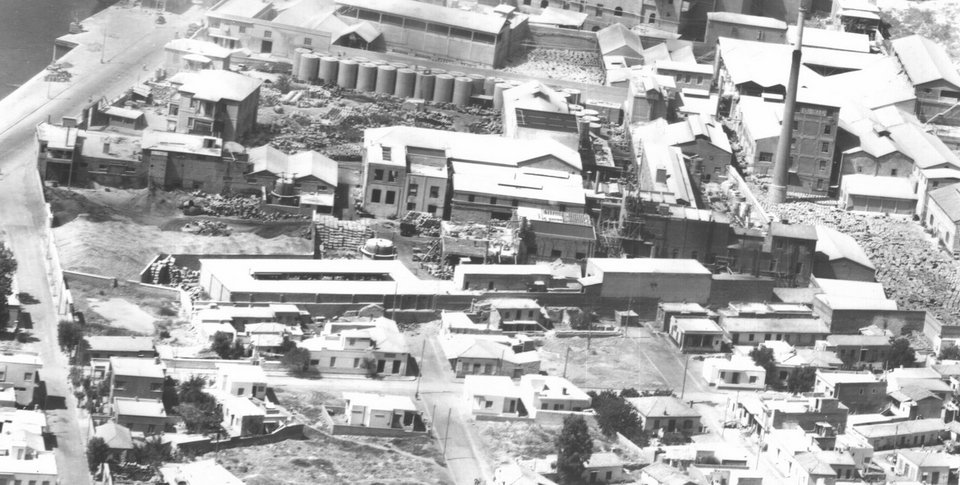 Το ελαιουργείο της Ελευσίνας το 1964, φωτογραφία: elefsina.gr