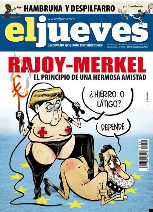 Η σαδίστρια Μέρκελ και ο μαζοχιστής Ραχόι [εικόνα] | iefimerida.gr 0