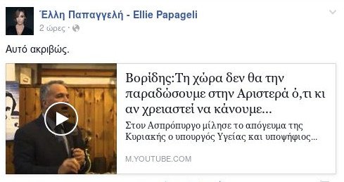 Η Ελλη Παπαγγελή «ξαναχτυπά»: Συμφωνεί με τη δήλωση Βορίδη που προκάλεσε σάλο [εικόνα] | iefimerida.gr 0