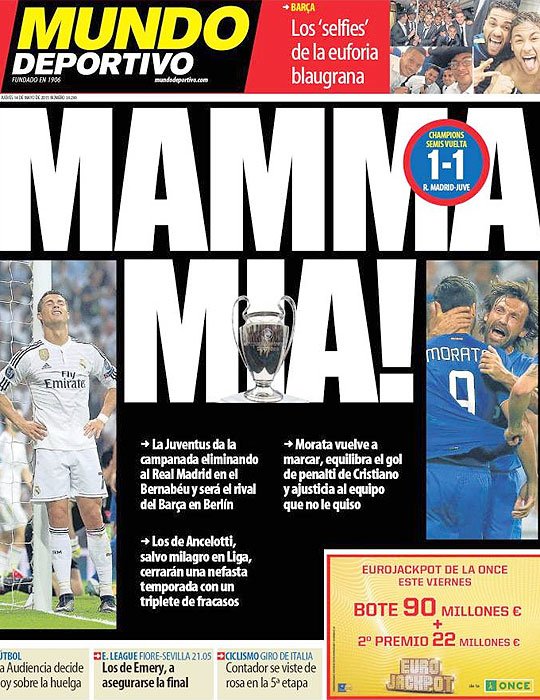 Ετσι αντιμετώπισαν ιταλικός και ισπανικός Τύπος την πρόκριση της Γιουβέντους [εικόνες] | iefimerida.gr 2