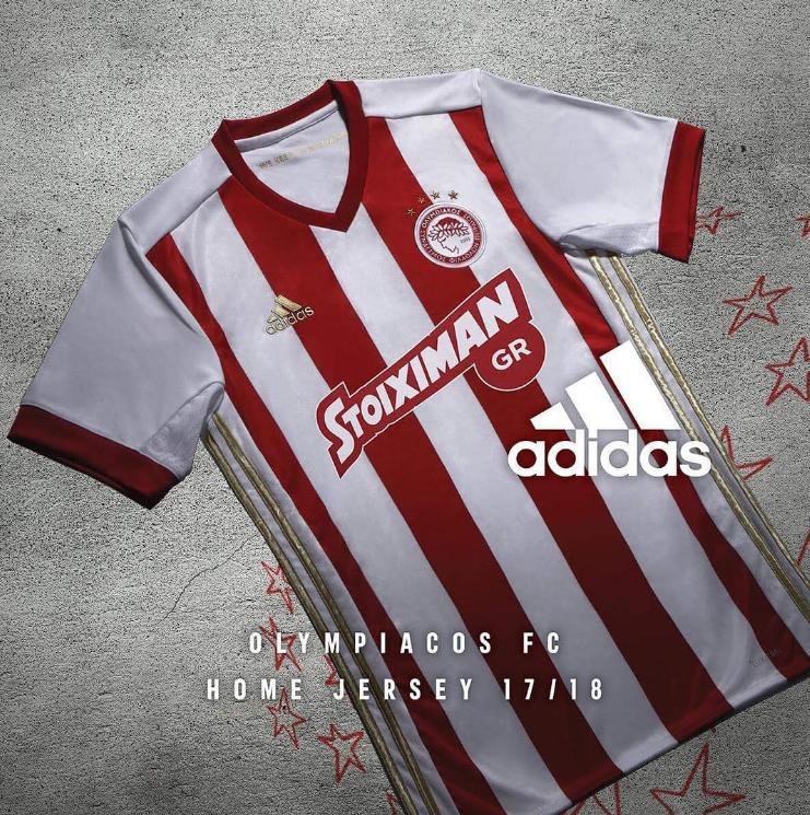 O Ολυμπιακός δημοσίευσε τη νέα φανέλα - Με χρυσές λεπτομέρειες στις ρίγες [εικόνα] | iefimerida.gr 0
