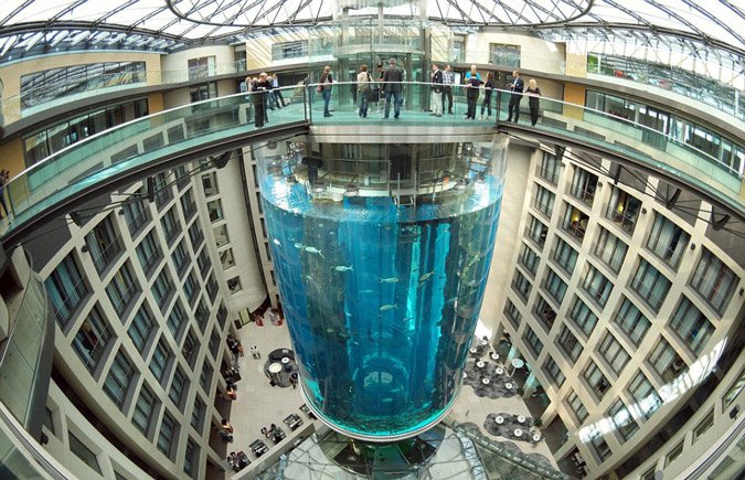 Εχει ασανσέρ και ύψος 24 μέτρα - Το μεγαλύτερο κυλινδρικό ενυδρείο του κόσμου βρίσκεται στο Βερολίνο [εικόνες]   | iefimerida.gr 6