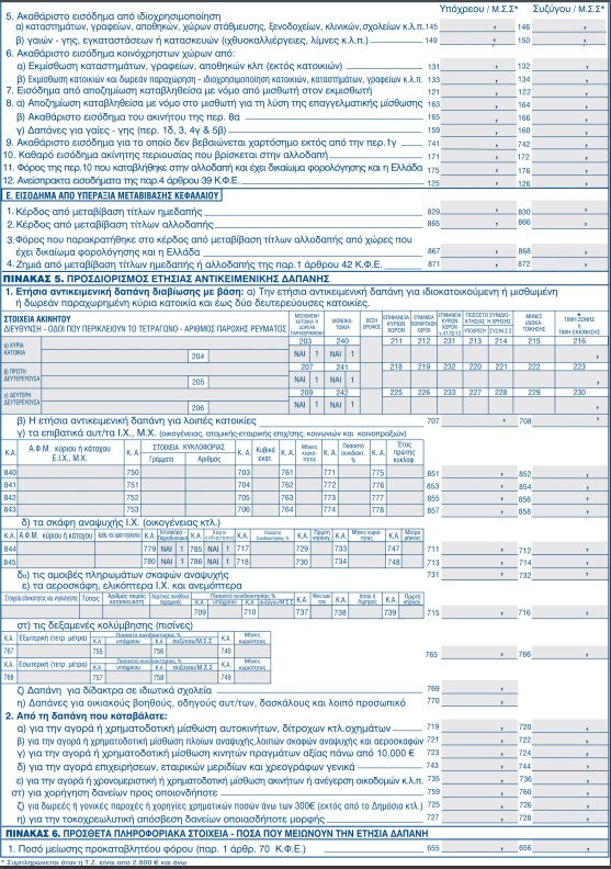 Φορολογικές δηλώσεις: Οι αλλαγές στο Ε1 και στα ανείσπρακτα ενοίκια [έντυπο] | iefimerida.gr 2