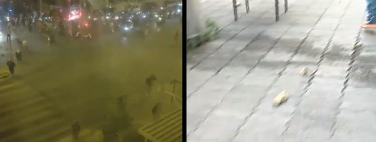 Χούλιγκαν πέταξαν πέτρες στο κτίριο του ΣΚΑΪ -Αναποδογύρισαν μοτοσικλέτες [εικόνες] | iefimerida.gr 0