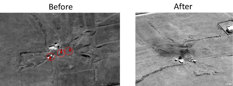 Πριν και μετά την επίθεση στη Συρία -Τι προκάλεσαν οι πύραυλοι στους στόχους [εικόνες] | iefimerida.gr 2