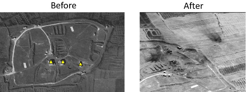 Πριν και μετά την επίθεση στη Συρία -Τι προκάλεσαν οι πύραυλοι στους στόχους [εικόνες] | iefimerida.gr 1