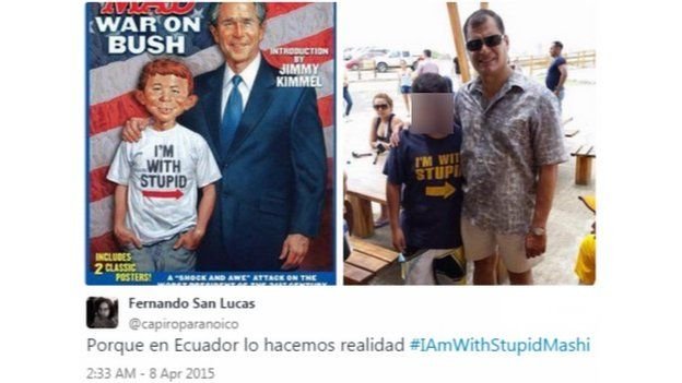 «Είμαι με έναν ηλίθιο» -Η φωτογραφία που κάνει τον Πρόεδρο του Εκουαδόρ να κλαίει [εικόνες] | iefimerida.gr 1