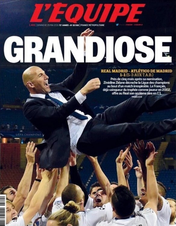 Το εκπληκτικό πρωτοσέλιδο της Equipe για τον Ζινεντίν Ζιντάν [εικόνα] | iefimerida.gr 0