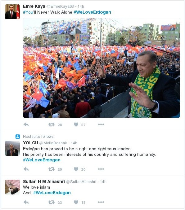 #WeLoveErdogan: Η εκστρατεία των οπαδών του Τούρκου Προέδρου στο Twitter [εικόνες] | iefimerida.gr 1