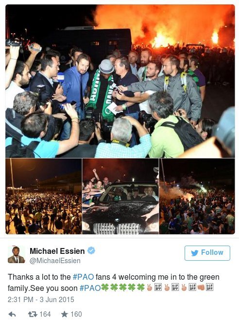 Ο Εσιέν αποχαιρέτισε με μήνυμα στο twitter - «Τα λέμε σύντομα» | iefimerida.gr 0